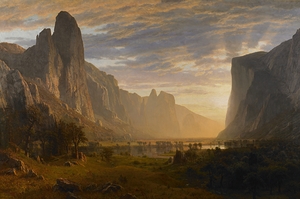 Looking Down Yosemite Valley California [1865] by Albert Bierstadt [1830–1902]